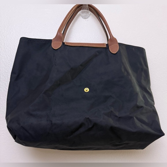 Longchamp Le Pilage Cabas Black Tote Bag - Picture 6 of 14